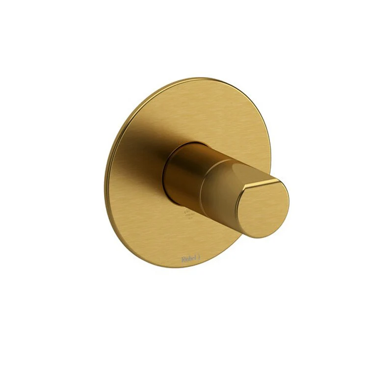 Pressure Balance Valve Trim Parabola Round Type P 1 Knob Brushed Gold ADA 5.8 Gallons per Minute - Frankwebs