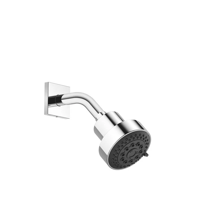 Showerhead 3 Function Wall Mount Polished Chrome 3-5/8 Inch 1.8 Gallons per Minute Standard Soft Massage - Frankwebs