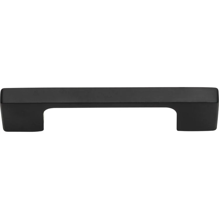 Drawer Pull Atlas Thin Square Matte Black Zinc Alloy 3-3/4 Inch 4-11/16 x 15/32 Inch - Frankwebs