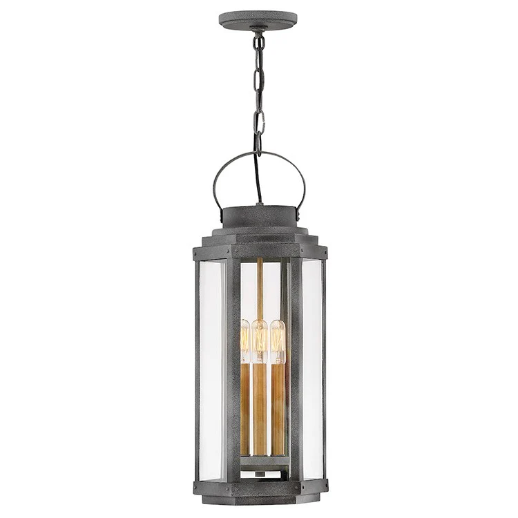 Danbury Three-Light Large Outdoor Hanging Lantern - Frankwebs