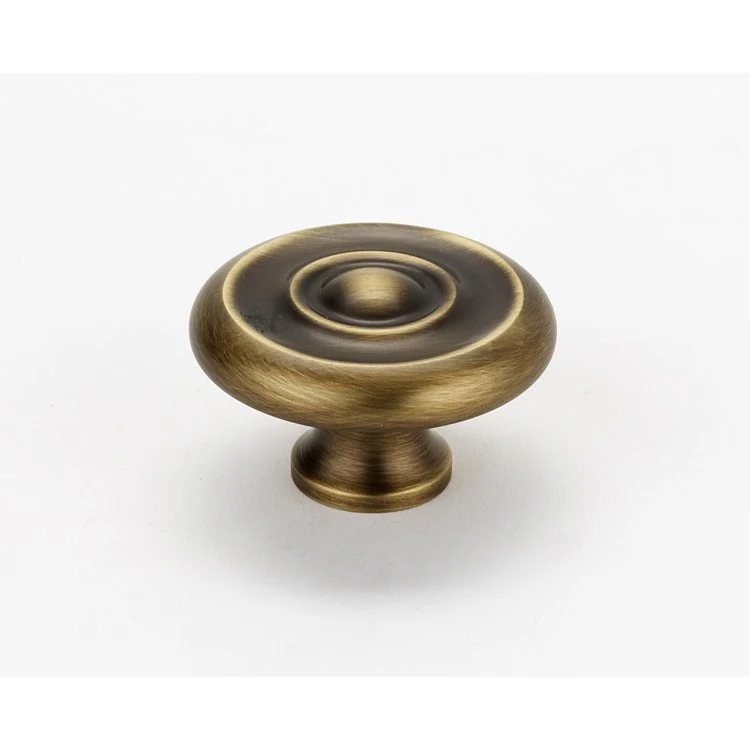 Knob II Collection Round Bronze Brass 1-1/2 Inch 1 Inch 11/16 Inch - Frankwebs