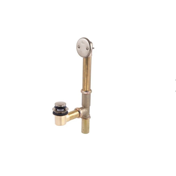 Waste and Overflow Assembly Toe Operated Brilliance Champagne Bronze Brass - Frankwebs