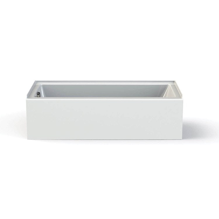 Tub Rubix 59-7/8 x 30-1/8 x 16 Inch Alcove Left White Acrylic - Frankwebs