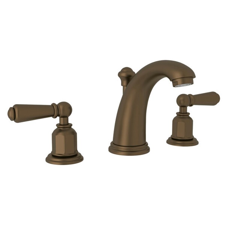 Lavatory Faucet Edwardian 6-16 Inch Spread 2 Lever Polished Nickel 1.2 Gallons per Minute Fixed High Neck Spout - Frankwebs
