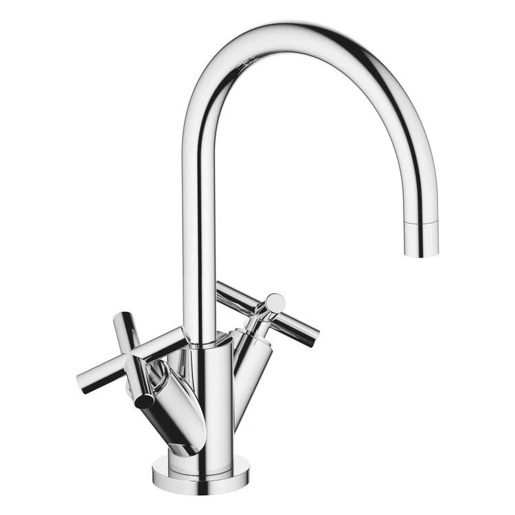 Lavatory Faucet TARA Mixer 2 Cross ADA WaterSense Chrome 1.2 Gallons per Minute Pop-Up Waste 1 Hole - Frankwebs