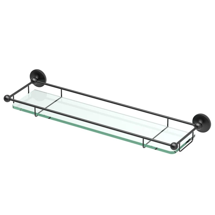 Shelf Premier Shower Shelf with Rails Matte Black 22 Inch Brass - Frankwebs