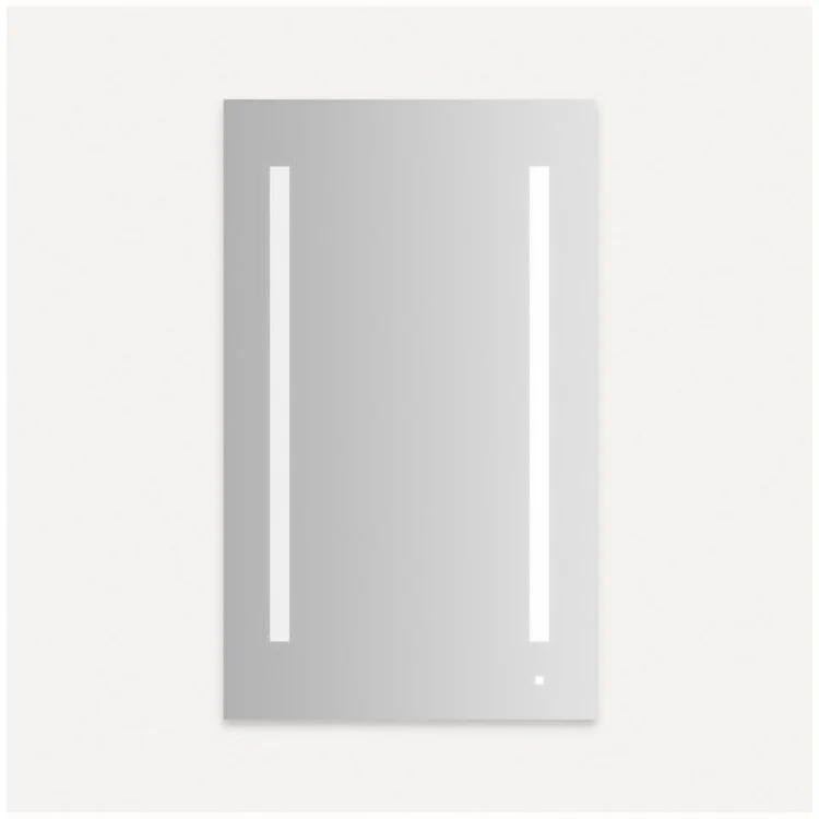 Medicine Cabinet AiO 24W x 40H x 4D Inch 1 Doors Mirror Flat Top Aluminum Yes Left Hand Side Recessed/Surface Warm White LUM Lighting 2700 Kelvin - Frankwebs
