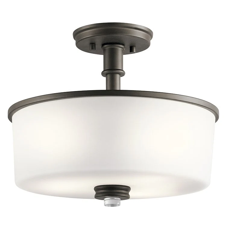 Joelson Three-Light Semi-Flush Mount Ceiling Fixture - Frankwebs