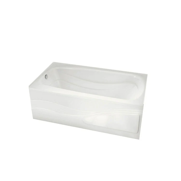 Tub Tenderness 59-7/8 x 31-3/4 x 20 Inch Alcove with Aeroeffect Right White Acrylic - Frankwebs