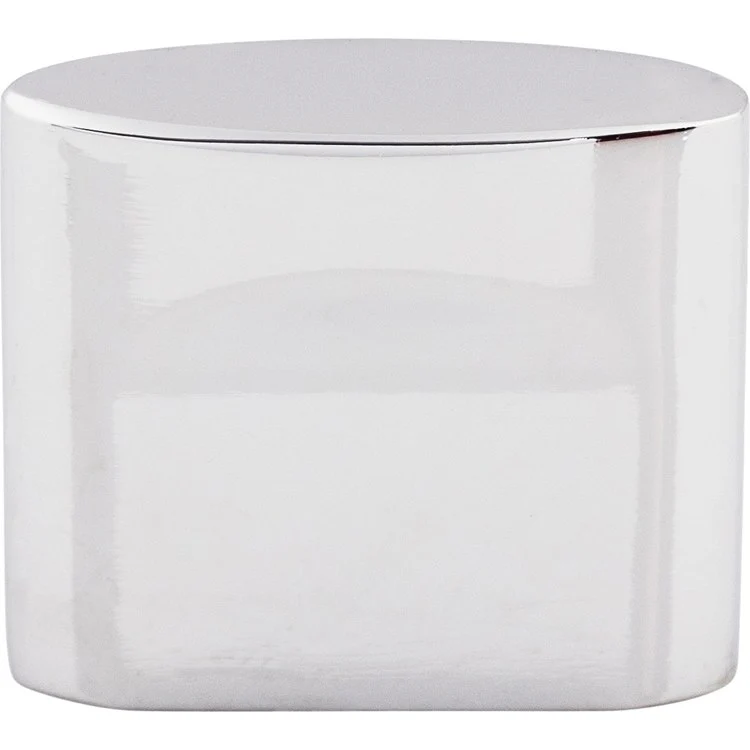 Knob Sanctuary Oval Flat Black Zinc Alloy 1-1/4 Inch - Frankwebs