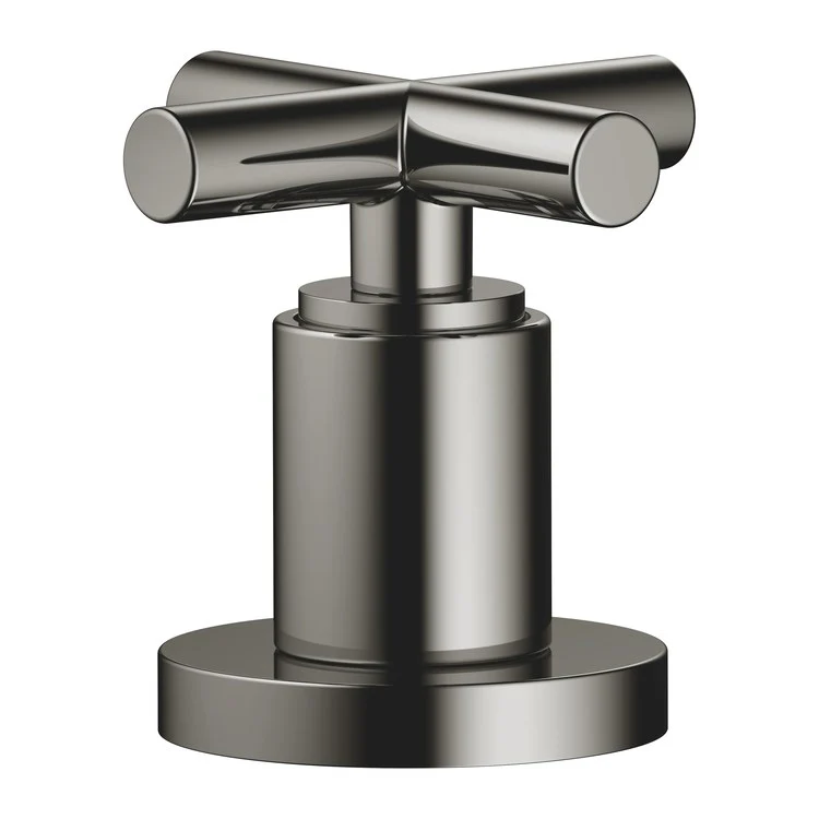 Deck Valve TARA Clockwise Closing Cross Dark Chrome 1-1/4 Inch ADA - Frankwebs