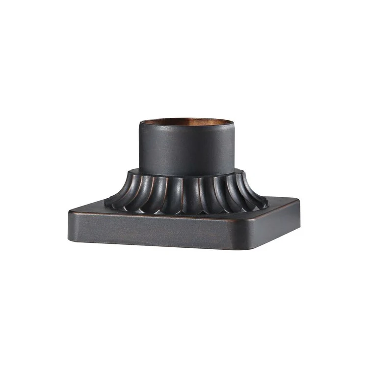 Outdoor Fluted Pier Mount with Square Base - Frankwebs