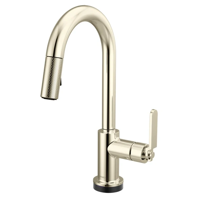 Prep Faucet Litze Smarttouch 1 Industrial Handle ADA Brilliance Luxe Gold Pull Down Dual Function Arc 360 DEG Swivel 1.8 Gallons per Minute - Frankwebs