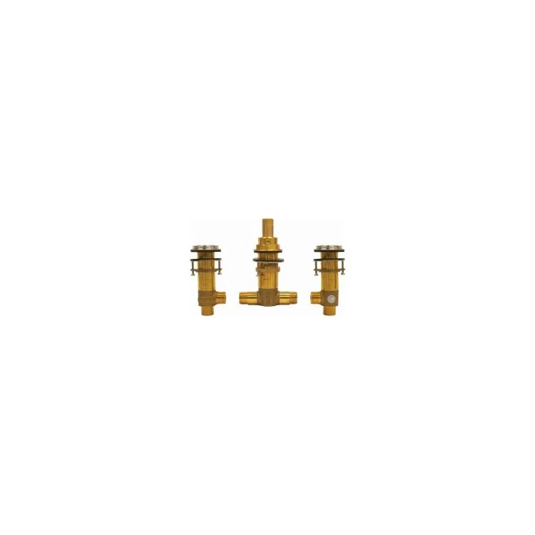 Rough-In 3 Hole Roman Tub Filler 1/2 Inch Forged Brass - Frankwebs