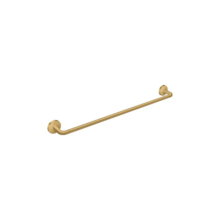 Towel Bar Universal Circular 24 Inch Single Brushed Gold Optic Metal - Frankwebs