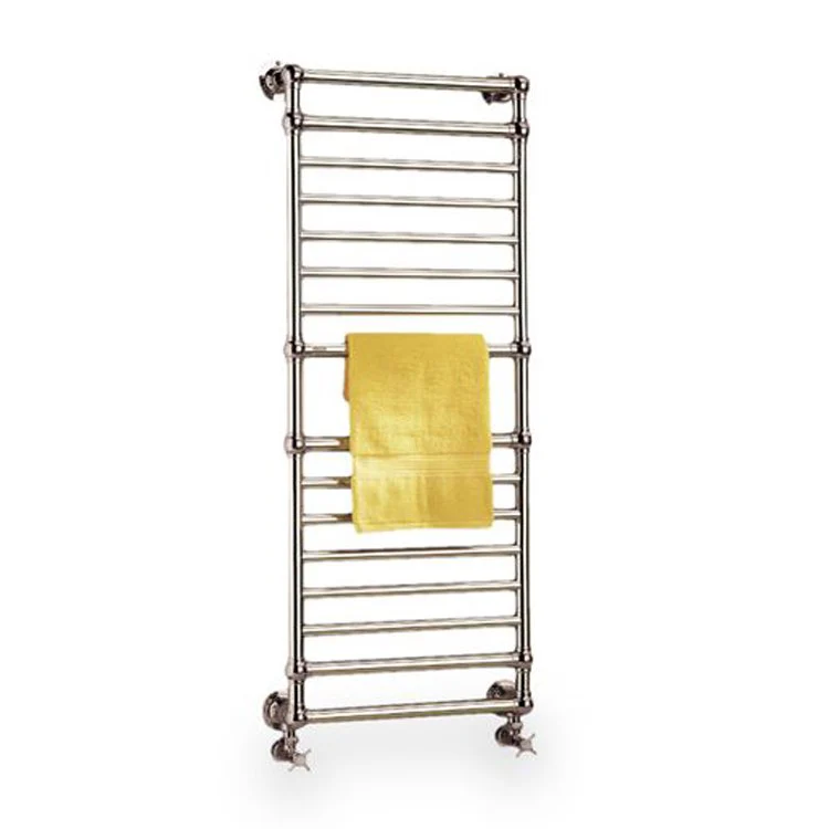 Towel Warmer Ullswater Hydronic Less Valve 1344 British Thermal Unit per Hour 22 x 53 Inch Nickel Brass - Frankwebs