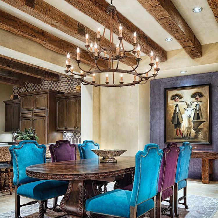 Cyrano Twenty-Four-Light Two-Tier Chandelier - Frankwebs