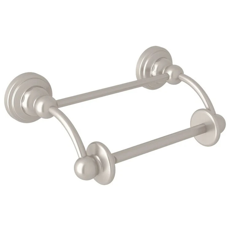 Toilet Paper Holder Edwardian Swing/Lift Arm Satin Nickel Brass 6.25 Inch 4 Inch Wall Mount - Frankwebs