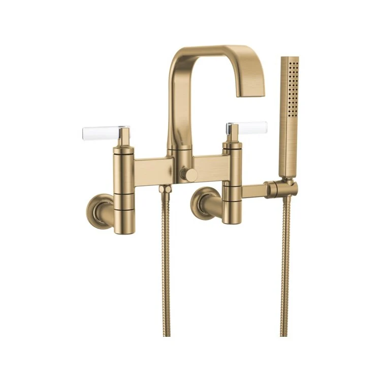 Tub Filler Trim Allaria 2 Lever Brilliance Black Onyx ADA 8 Inch Spread - Frankwebs