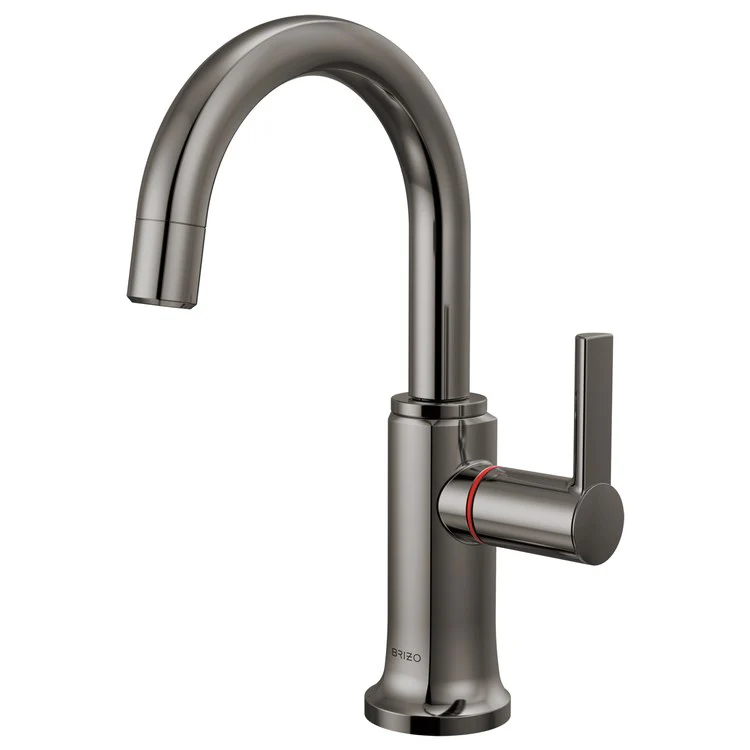 Hot Water Dispenser Kintsu Instant Faucet 1 Lever ADA Arc 360 DEG Swivel Lumicoat Black Onyx - Frankwebs