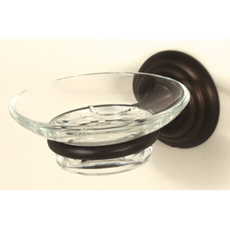 Soap Dish Embassy Bath Chocolate Bronze Concealed Wall Mount Round 5-1/4 x 4-1/4 x 2-5/8 Inch - Frankwebs
