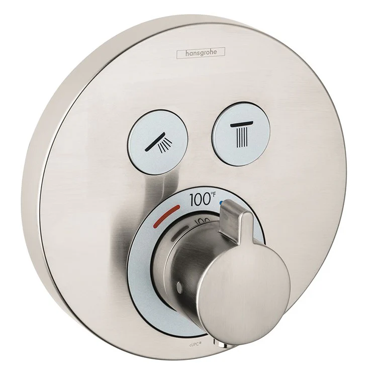 ShowerSelect E Round Thermostatic Two-Function Shower Trim - Frankwebs
