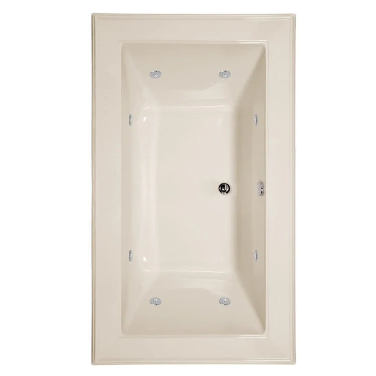 Whirlpool Tub Designer Collection Angel 72 x 42 x 22 Inch Drop-In Center Drain White Rectangle - Frankwebs