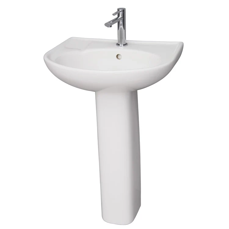 Pedestal Lavatory Cynthia 520 White Round - Frankwebs
