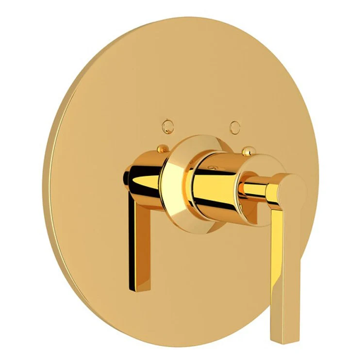 Thermostatic Trim Lombardia 3/4 Inch Without Volume Control 1 Metal Lever Polished Chrome 12 Gallons per Minute Brass - Frankwebs
