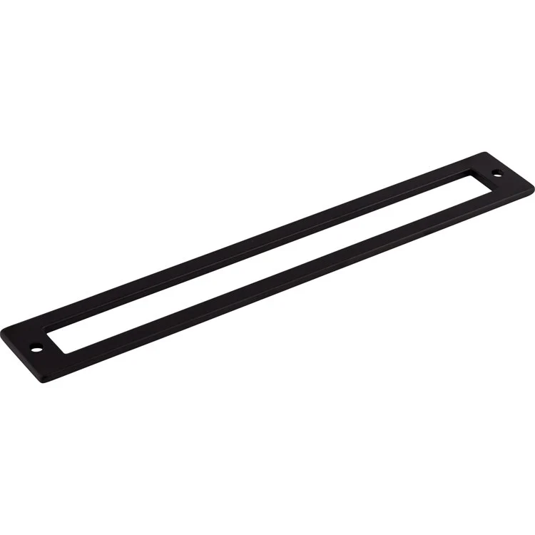 Pull Backplate Lynwood Hollin Rectangle Flat Black 7-9/16 Inch 2 Hole Zinc Alloy - Frankwebs