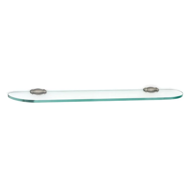 Shelf Charlie's Bath with Brackets Satin Brass 24 Inch Brass/Glass - Frankwebs