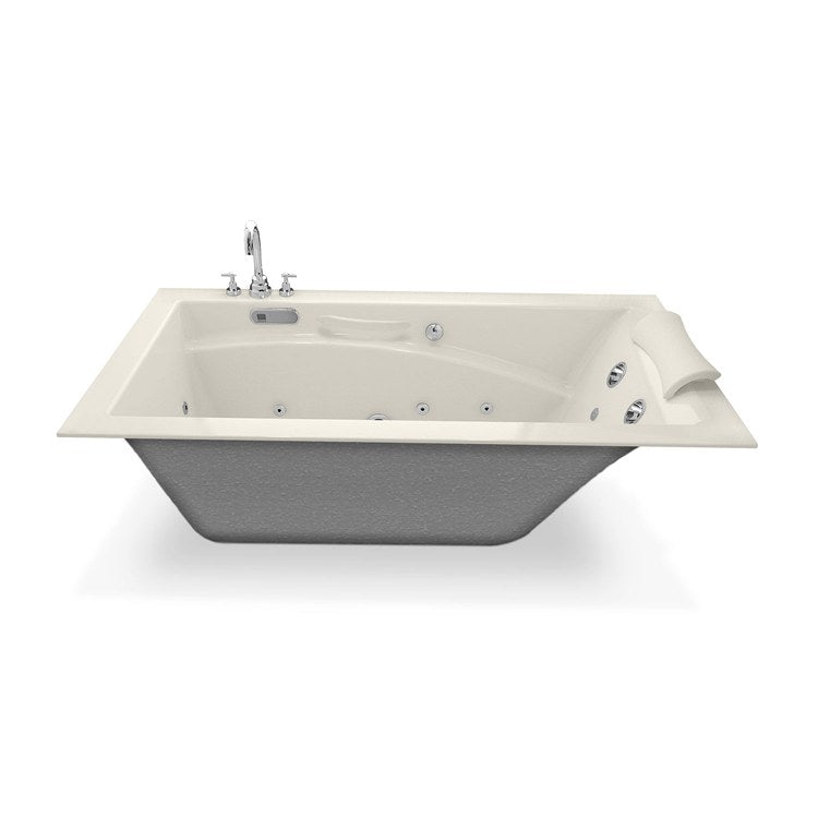 Tub Optik 59-3/4 x 32 x 20 Inch Alcove with Hydrofeel Left Biscuit Acrylic - Frankwebs