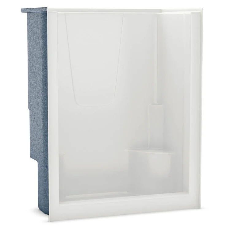 Shower Module 48 Inch AcrylX White 1 Pieces Twin/Contoured Corner Seats - Frankwebs