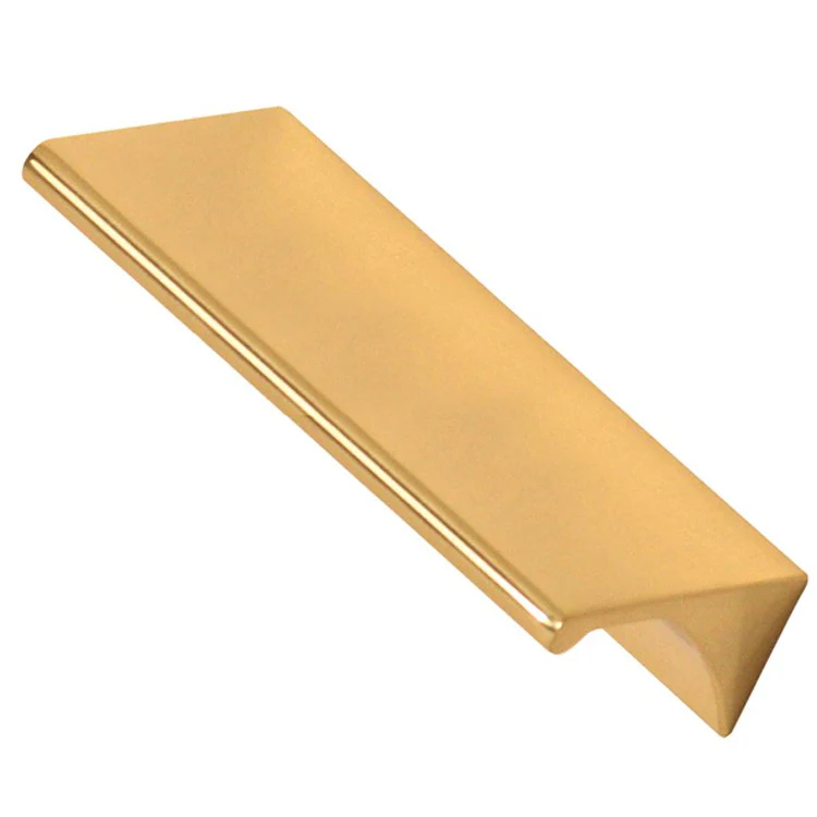 Pull Tab Pulls Unlacquered Brass 3-1/2 Inch 4 Inch 1 Inch - Frankwebs