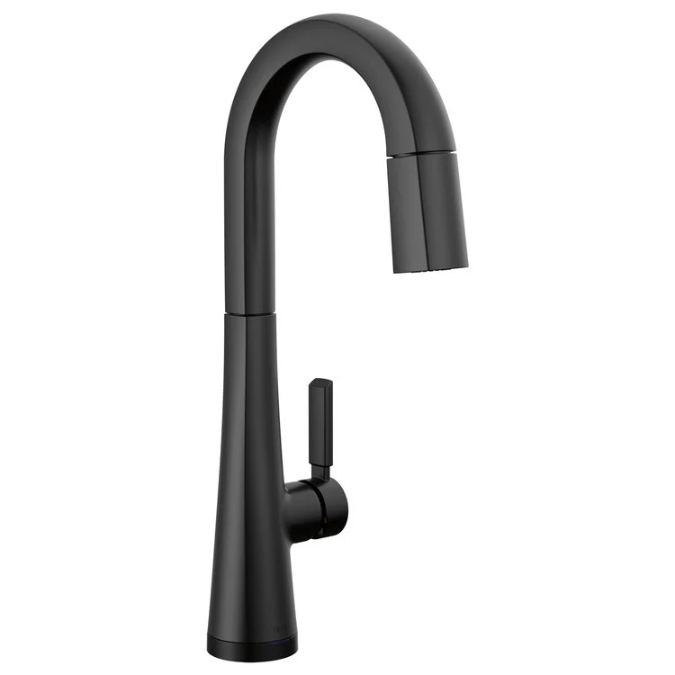 Bar Faucet Monrovia Prep 1 Lever ADA CALGreen Matte Black Touch2O with Touchless/MagnaTite Docking/VoiceIQ Compatible 1.8 Gallons per Minute - Frankwebs