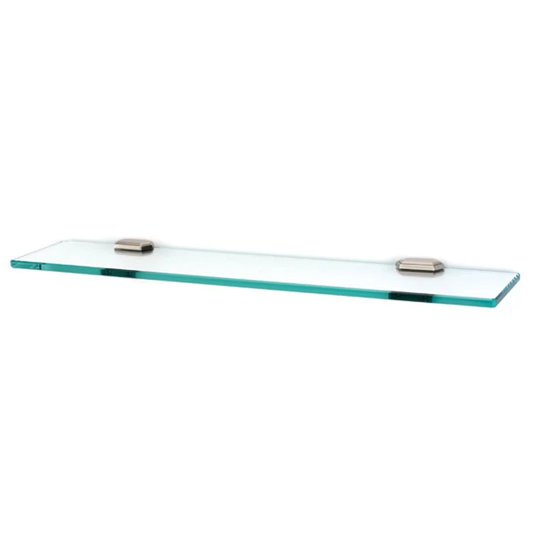 Shelf Nicole Bath with Brackets Barcelona 24 Inch Brass/Glass - Frankwebs