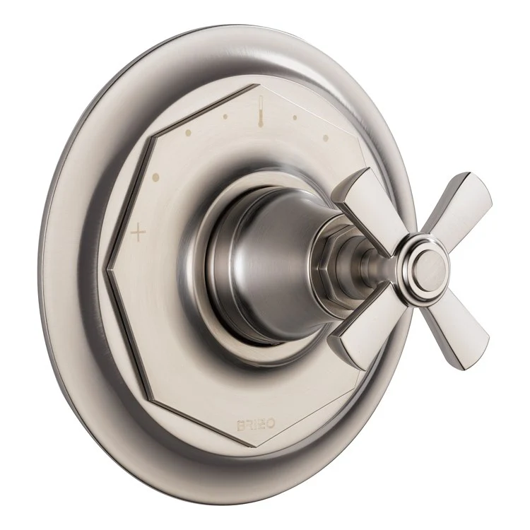 Rook Sensori Thermostatic Valve Trim with Cross Handle - Frankwebs