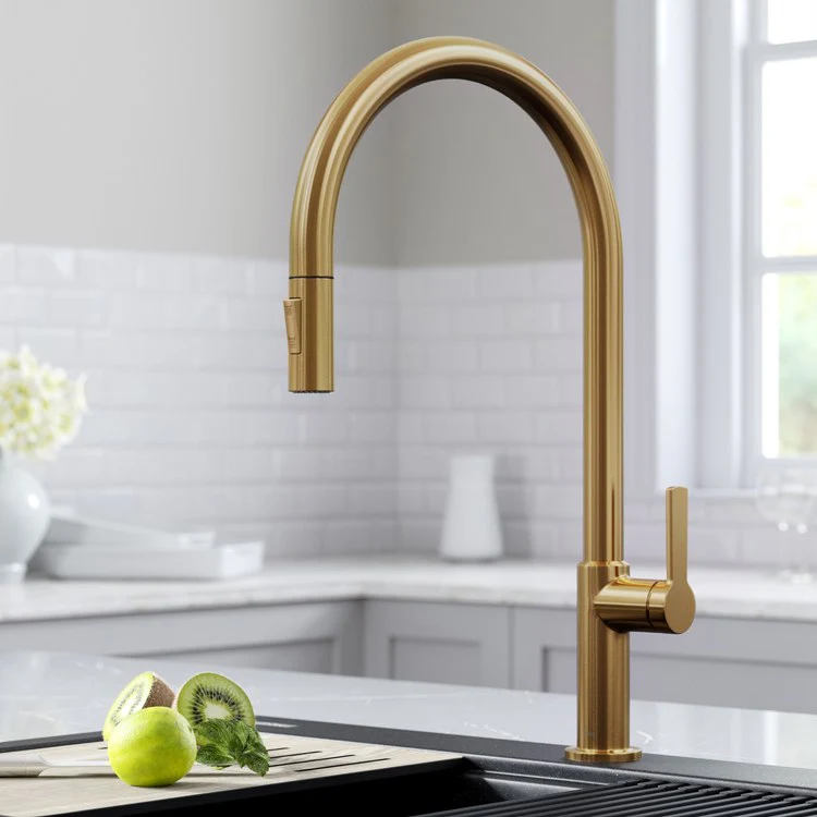 Oletto High-Arc Single Handle Pull Down Kitchen Faucet - Frankwebs