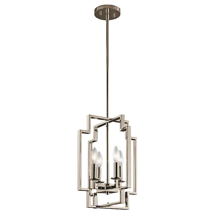 Downtown Deco Four-Light Foyer Pendant - Frankwebs