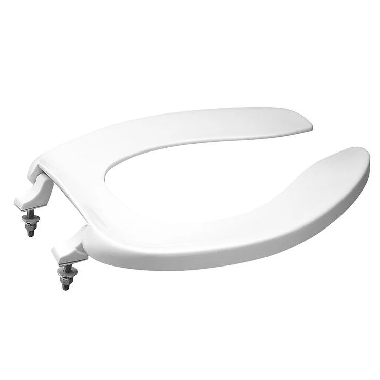 Commercial Elongated Open Front Toilet Seat without Lid - Frankwebs