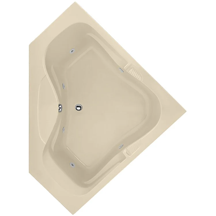 Combination Tub Designer Collection Lara 60 x 60 x 19 Inch Bone Corner - Frankwebs