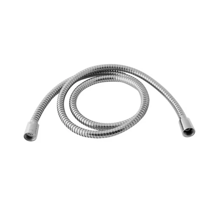 Shower Hose Double Interlock 84 Inch Chrome Conical Nut 1/2 Inch Female Metal - Frankwebs