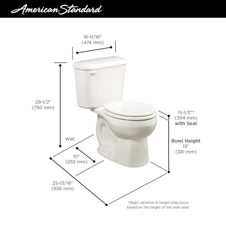 Colony Round 2-Piece Toilet with Left-Hand Lever/10