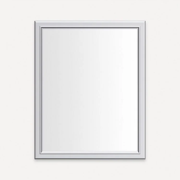 Medicine Cabinet Main Line 24W x 30H Inch 1 Doors Framed Mirror Polished Nickel Flat Top Bryn Mawr Frame Slow Close Hinges 4 Inch - Frankwebs