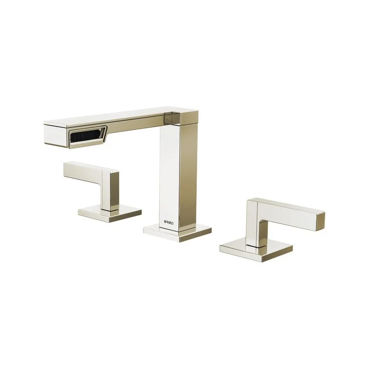 Lavatory Faucet Frank Lloyd Wright Widespread 6-16 Inch Spread Less Handle ADA WaterSense Brilliance Polished Nickel 1.2 Gallons per Minute - Frankwebs