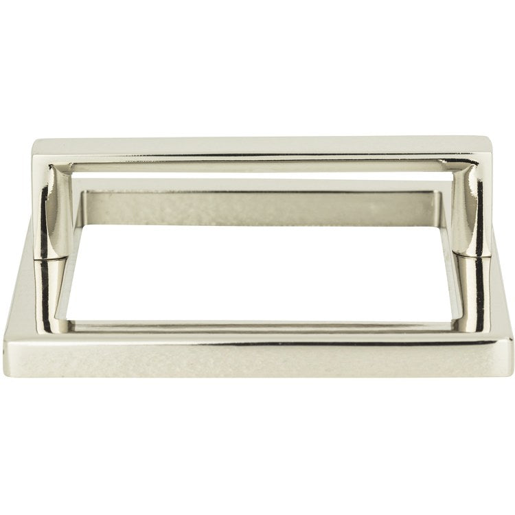 Drawer Pull Atlas Tableau Square Base & Top Polished Nickel Zinc Alloy 3 Inch - Frankwebs