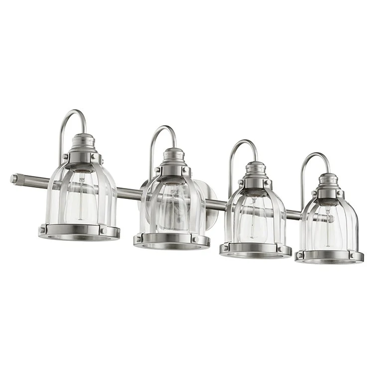 Banded Dome Four-Light Bathroom Vanity Fixture - Frankwebs