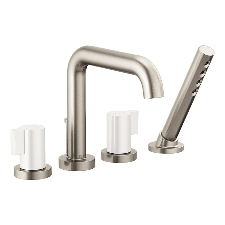 Litze Two Handle Roman Tub Faucet with Handshower without Handles - Frankwebs