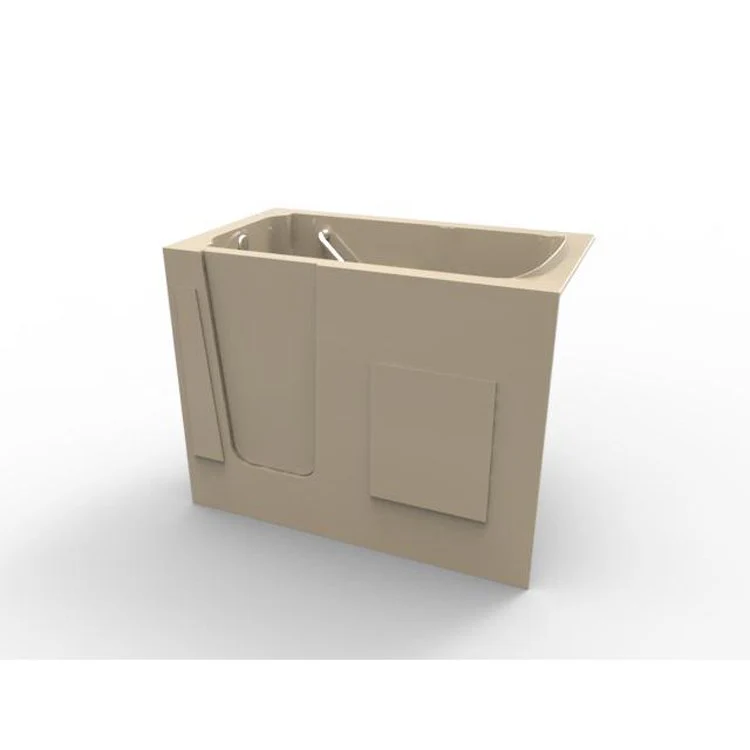 Air Tub Designer Collection Walk-In Freestanding Right Drain Bone Rectangle 8 Jet Acrylic 52 x 29-3/4 x 40 Inch - Frankwebs