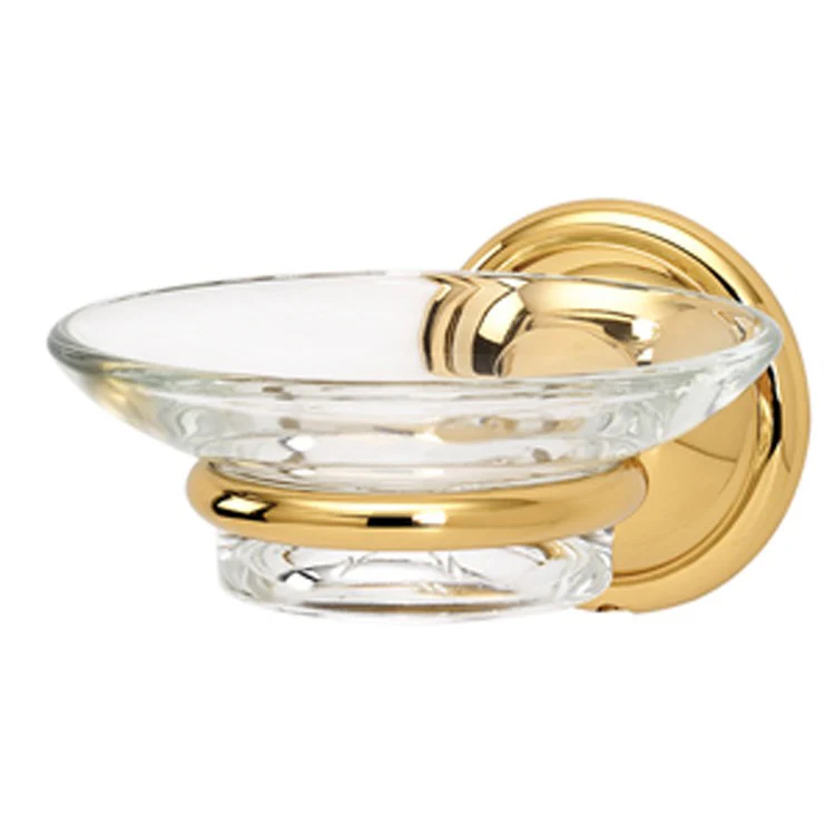 Soap Dish Yale Bath Unlacquered Brass Concealed Wall Mount Round 5-7/16 x 4-1/4 x 2-5/8 Inch - Frankwebs